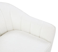 Load image into Gallery viewer, White Fabric Accent Chair
