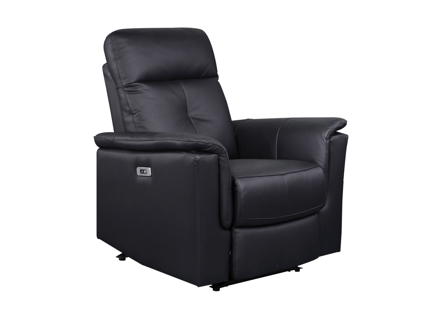 Bristow Collection - Power Glider Recliner - Black Leather