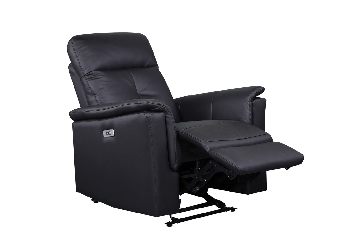 Bristow Collection - Power Glider Recliner - Black Leather