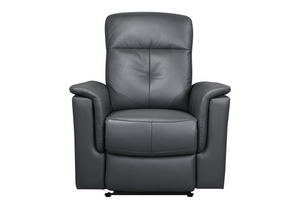 Bristow Collection - Power Glider Recliner - Dark Grey Leather