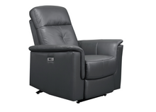 Load image into Gallery viewer, Bristow Collection - Power Glider Recliner - Dark Grey Leather
