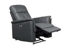 Load image into Gallery viewer, Bristow Collection - Power Glider Recliner - Dark Grey Leather
