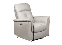 Load image into Gallery viewer, Bristow Collection - Power Glider Recliner - Silver Leather
