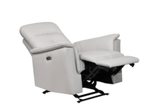 Load image into Gallery viewer, Bristow Collection - Power Glider Recliner - Silver Leather
