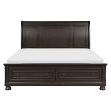 Load image into Gallery viewer, Begonia Collection - Grayish Brown Platform Bed with Footboard Storage
