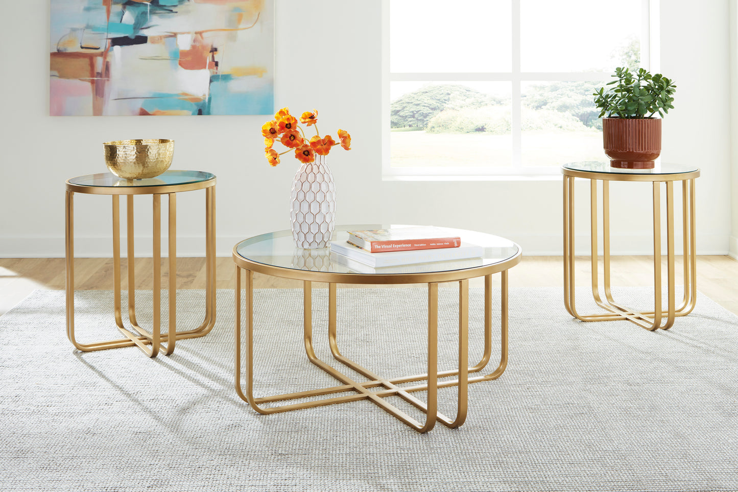 Milloton Coffee Table Set - Ashley Furniture - T398-13