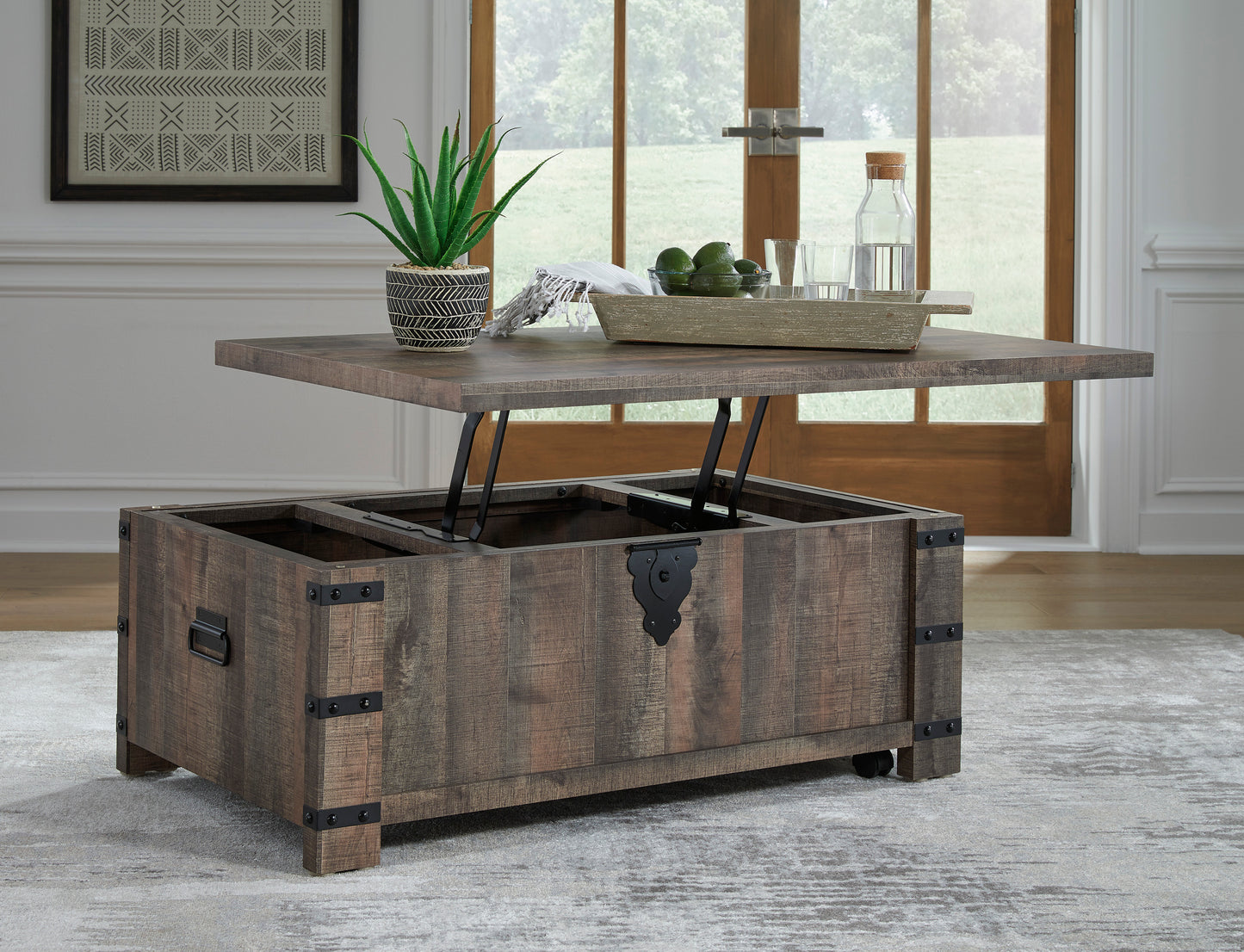 Hollum Lift Top Coffee Table - Ashley Furniture - T466-9