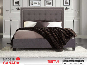 Tristan - Custom Upholstered Bed Collection - Made In Canada