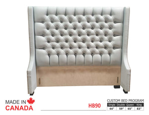 Heather HB90 - Custom Upholstered Bed Collection - Made In Canada