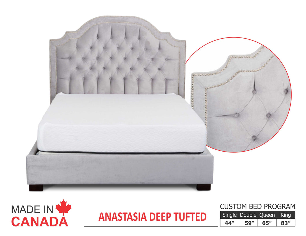 Anastasia - Custom Upholstered Bed Collection - Made In Canada