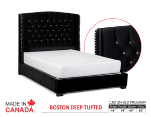 Boston - Custom Upholstered Bed Collection - Made In Canada