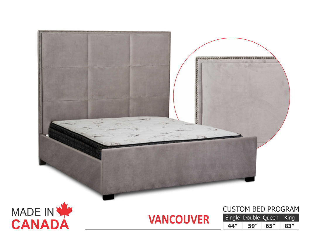 Vancouver - Custom Upholstered Bed Collection - Made In Canada