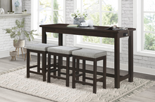 Load image into Gallery viewer, Alexandria - Espresso - Counter Height Table With 3 Bar Stools - 4 Piece Set
