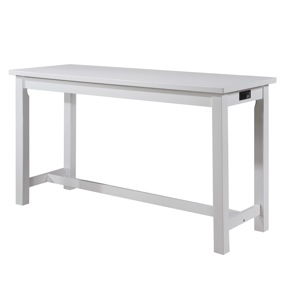 Alexandria - White - Counter Height Table With 3 Bar Stools - 4 Piece Set