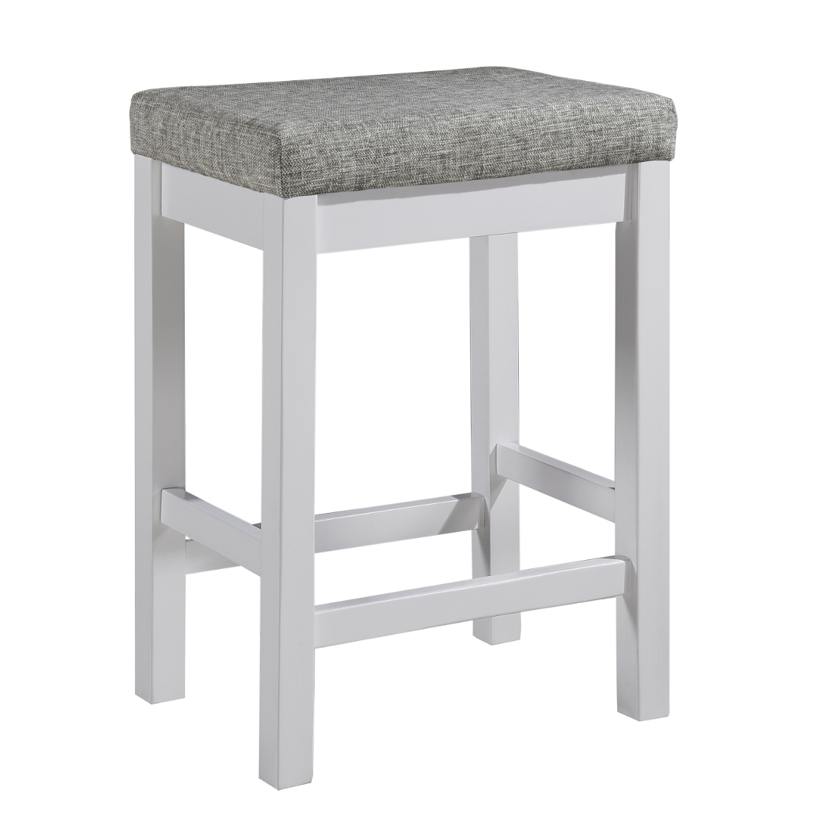 Alexandria - White - Counter Height Table With 3 Bar Stools - 4 Piece Set