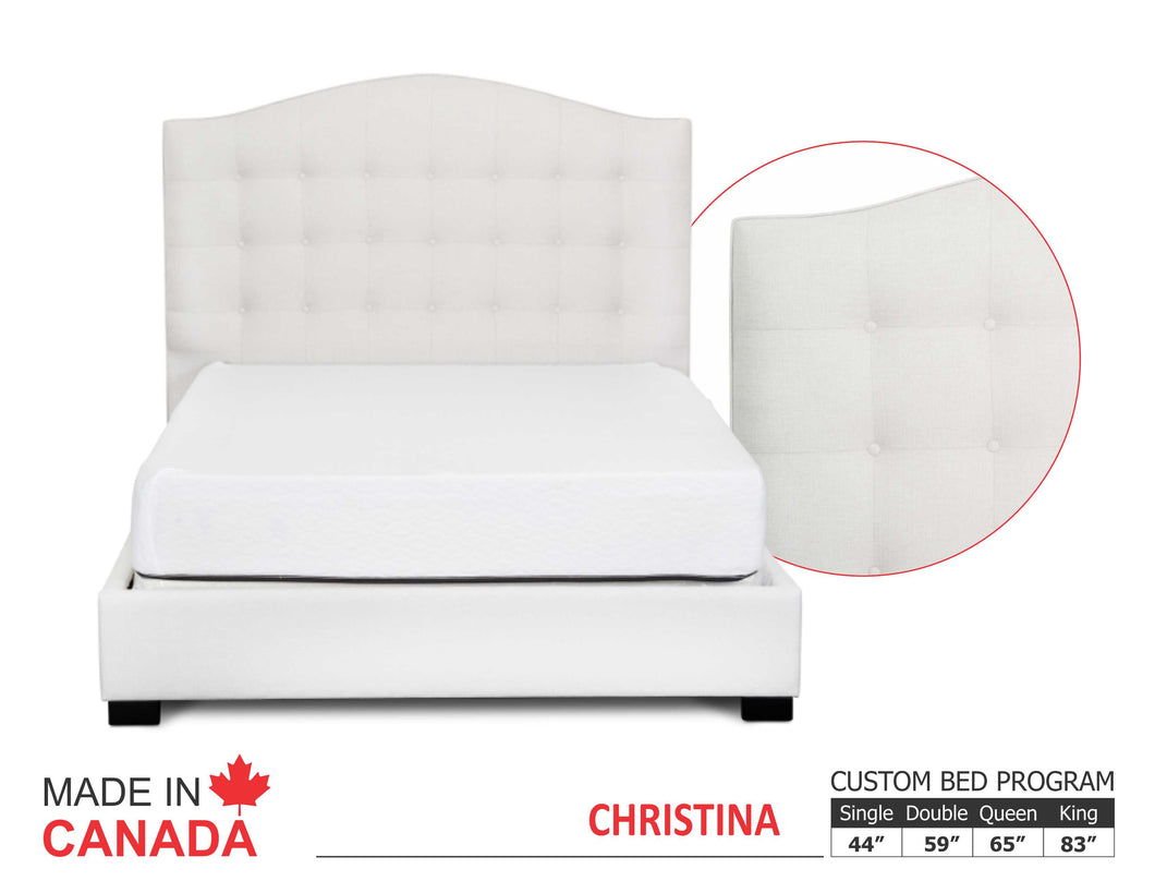 Christina - Custom Upholstered Bed Collection - Made In Canada