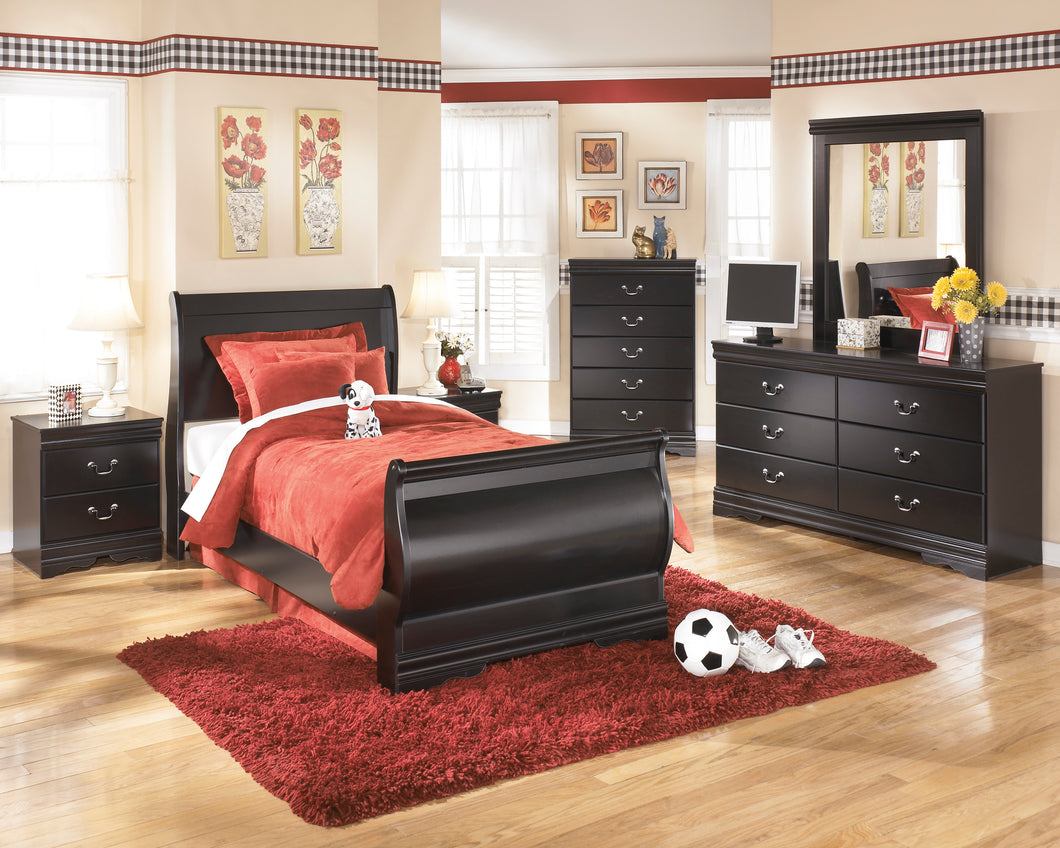 Huey Vineyard - Twin Sleigh Bed - B128-62-63-82 - Signature Design by Ashley Furniture