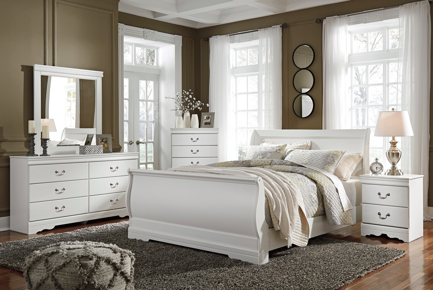 Anarasia - Queen Sleigh Bed - B129 - Signature Design by Ashley Furniture