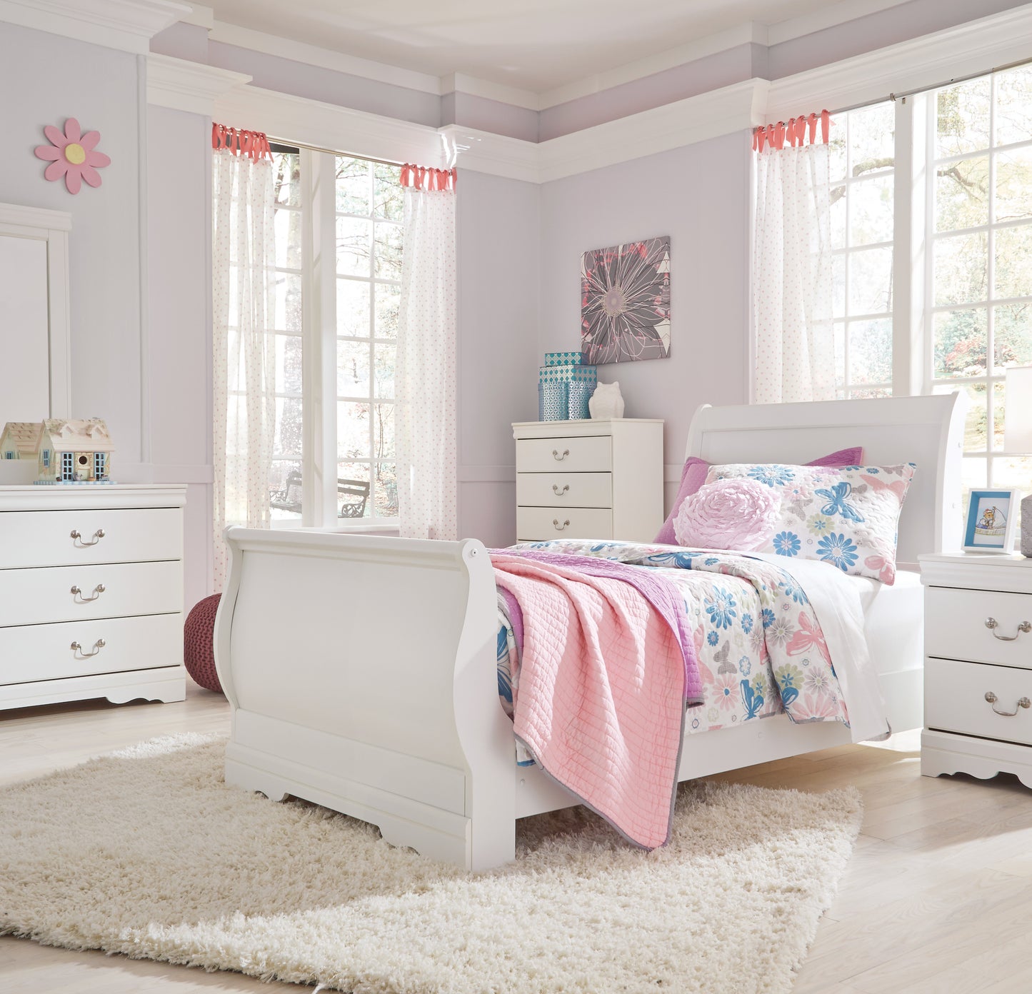 Anarasia - Twin Sleigh Bed - B129 - Signature Design by Ashley Furniture
