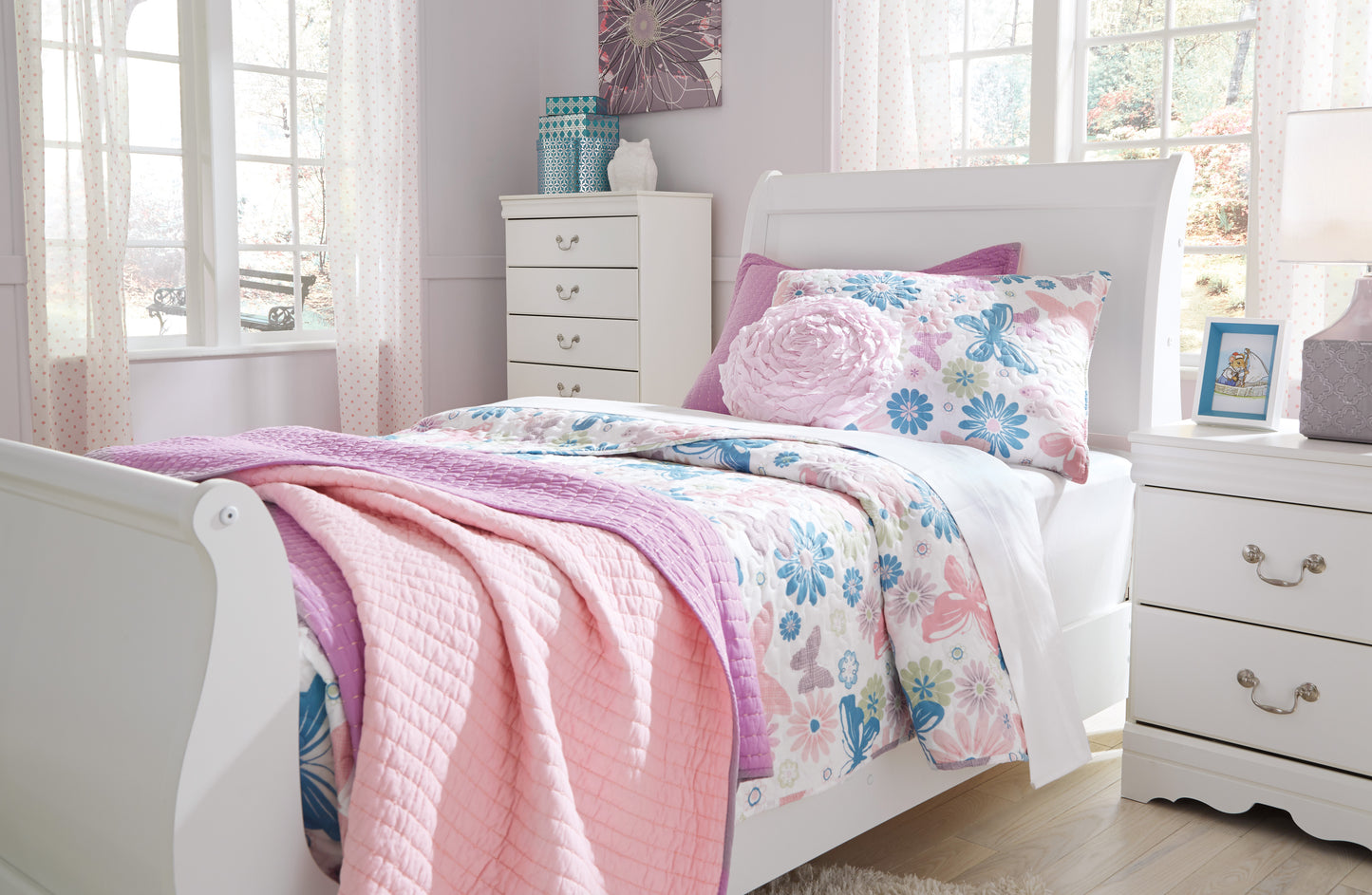 Anarasia - Twin Sleigh Bed - B129 - Signature Design by Ashley Furniture