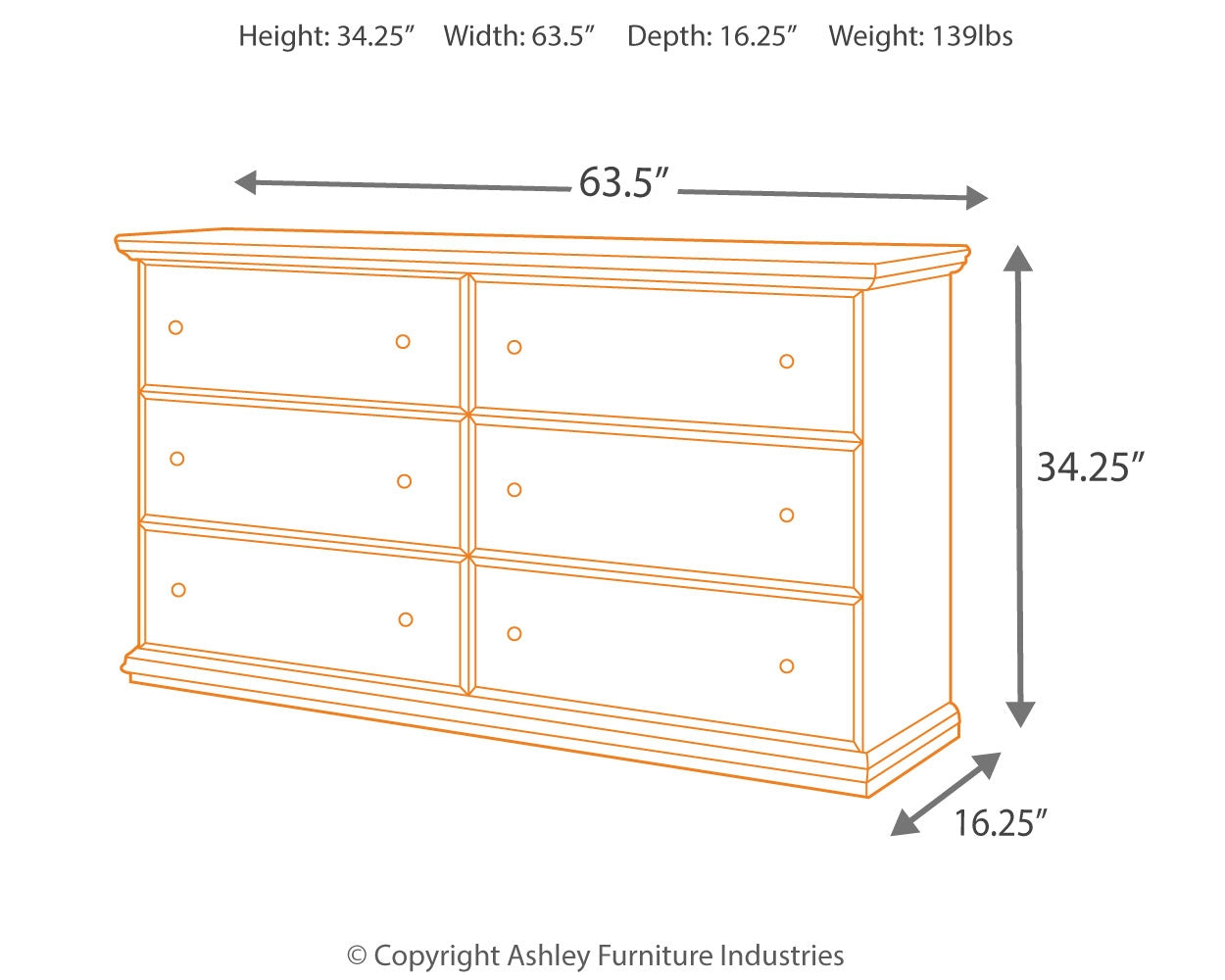 Maribel - Black - Dresser - B138-31 - Ashley Furniture