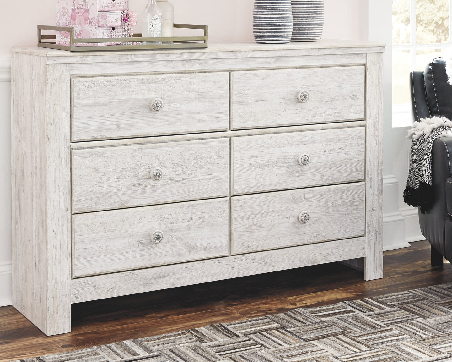 Paxberry - Whitewash - Dresser - B181-21- Ashley Furniture