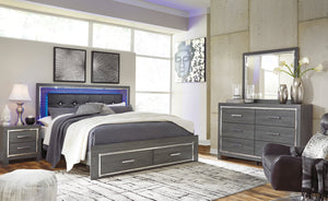 Lodanna - King Storage LED Bed - B214 - Ashley Furniture