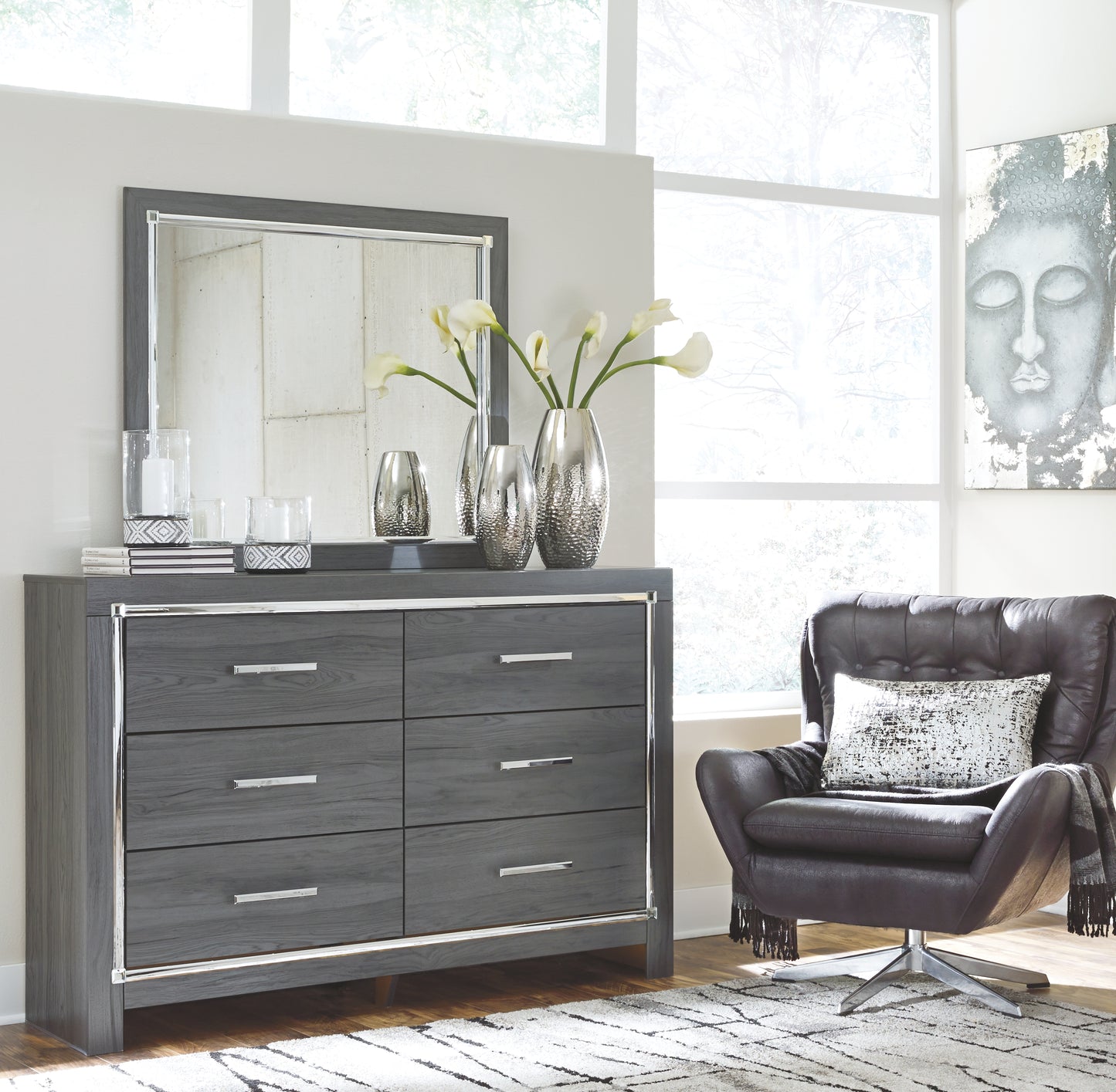 Lodanna - Grey - Dresser - B214-31 - Ashley Furniture