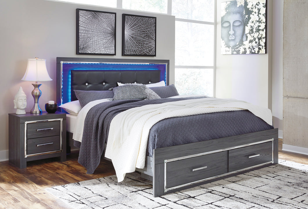 Lodanna - King Storage LED Bed - B214 - Ashley Furniture