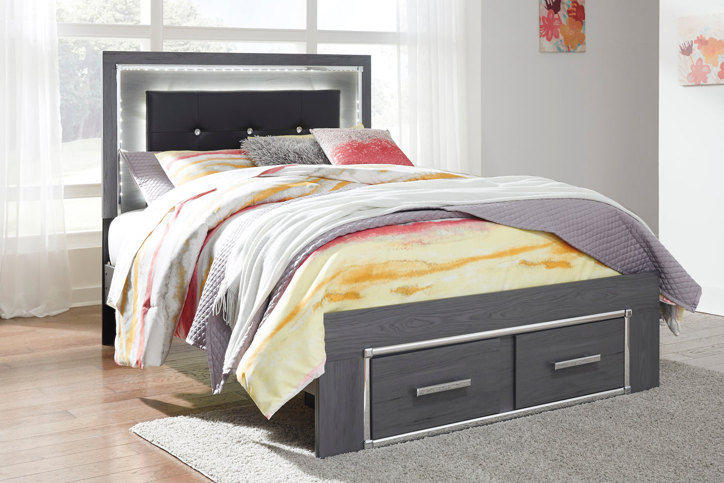 Lodanna - Full Storage LED Bed - B214 - Ashley Furniture