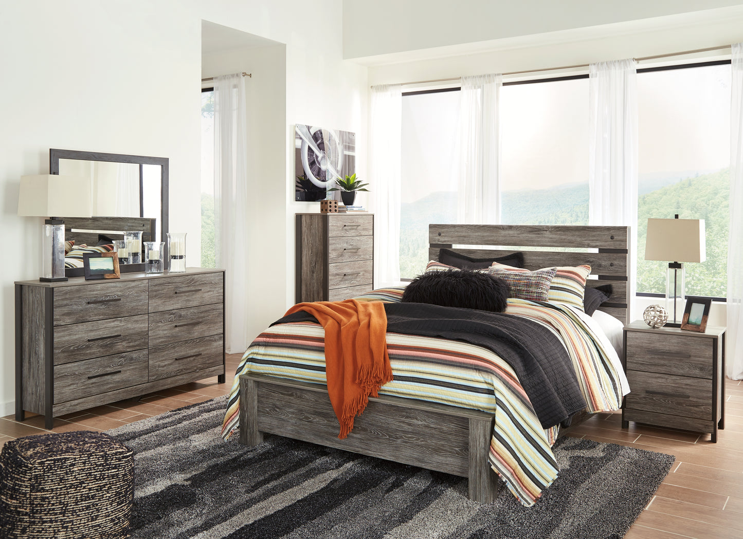 Cazenfeld - Black/Grey - Dresser - B227-31 - Ashley Furniture