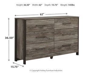Cazenfeld - Black/Grey - Dresser - B227-31 - Ashley Furniture
