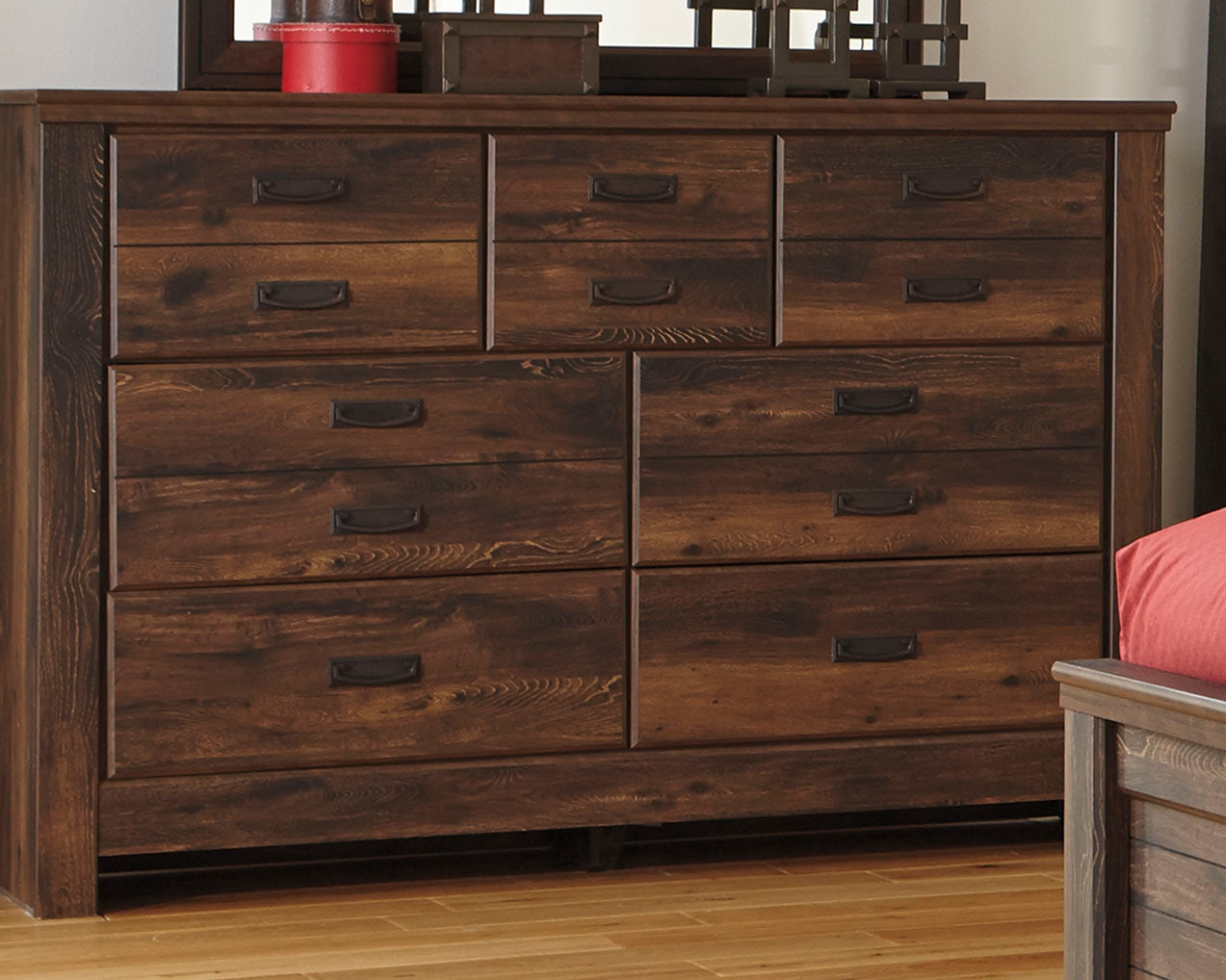 Quinden - Dark Brown - Dresser - B246-31 - Ashley Furniture