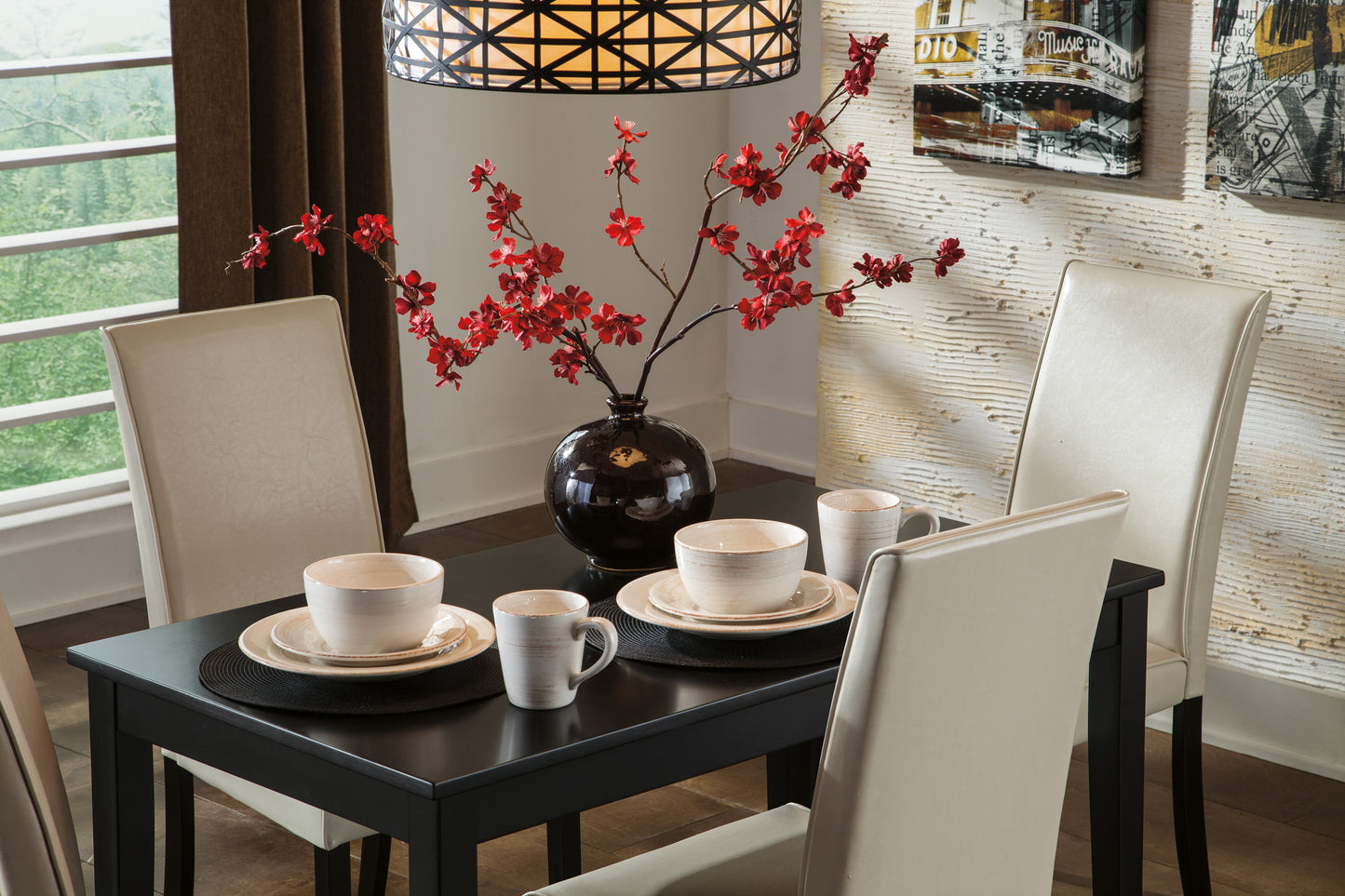 Kimonte - 5 Piece Dining Table Set - D250 - Signature Design by Ashley Furniture