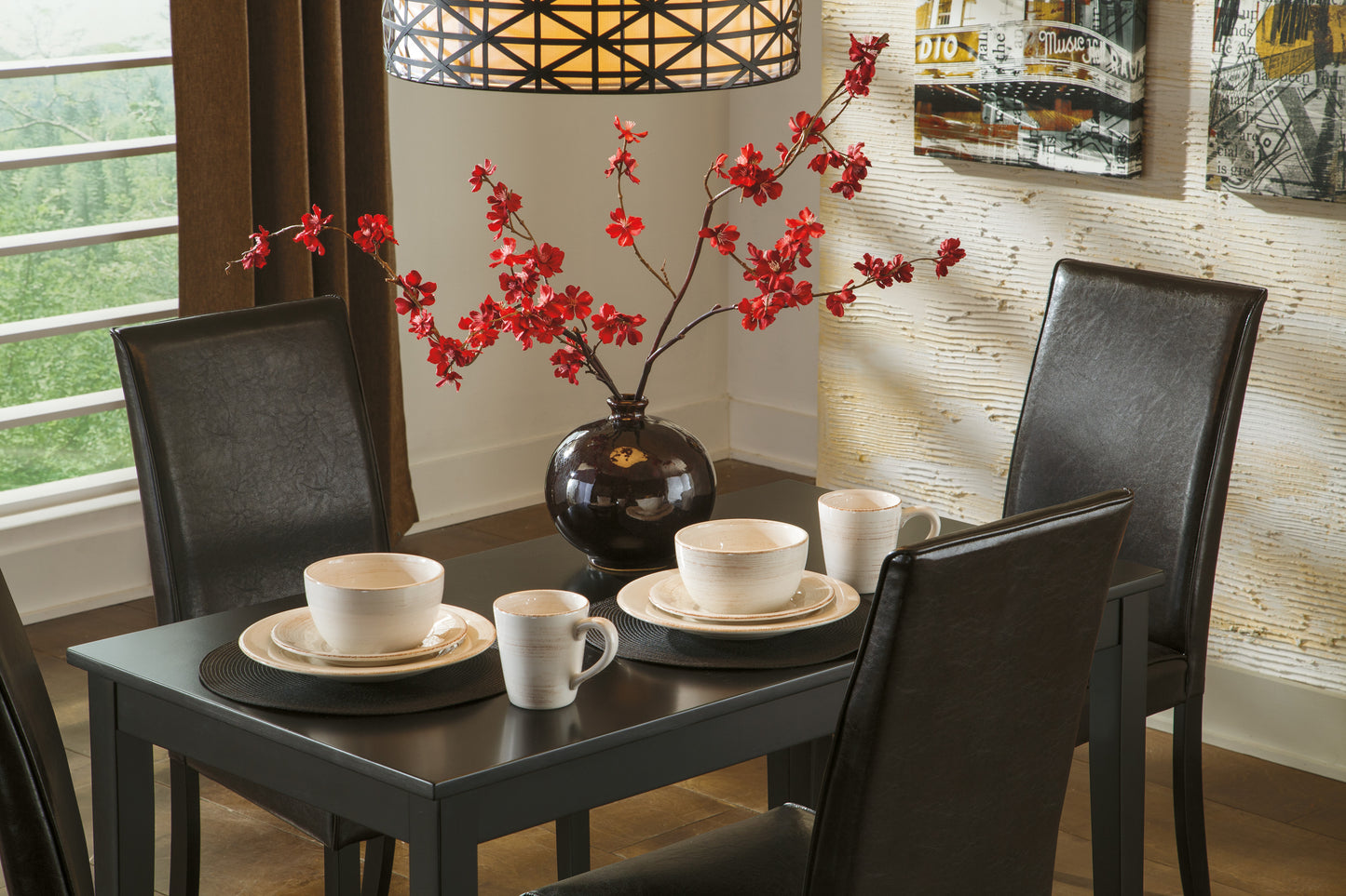 Kimonte - 5 Piece Dining Table Set - D250 - Signature Design by Ashley Furniture