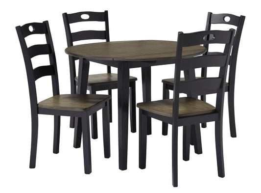 Froshburg - 5 Piece Round Dining Table Set - D338 - Ashley Furniture