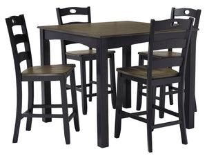 Froshburg - 5 Piece Counter Height Dining Table Set - D338 - Ashley Furniture