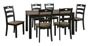 Froshburg - 7 Piece Dining Table Set - D338 - Ashley Furniture