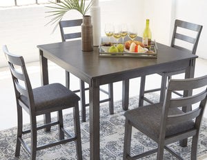 Bridson - 5 Piece Square Counter Height Table Set - D383 - Ashley Furniture