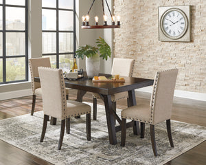 Rokane - 6 Piece Extended Dining Table Set - D397 - Signature Design by Ashley Furniture