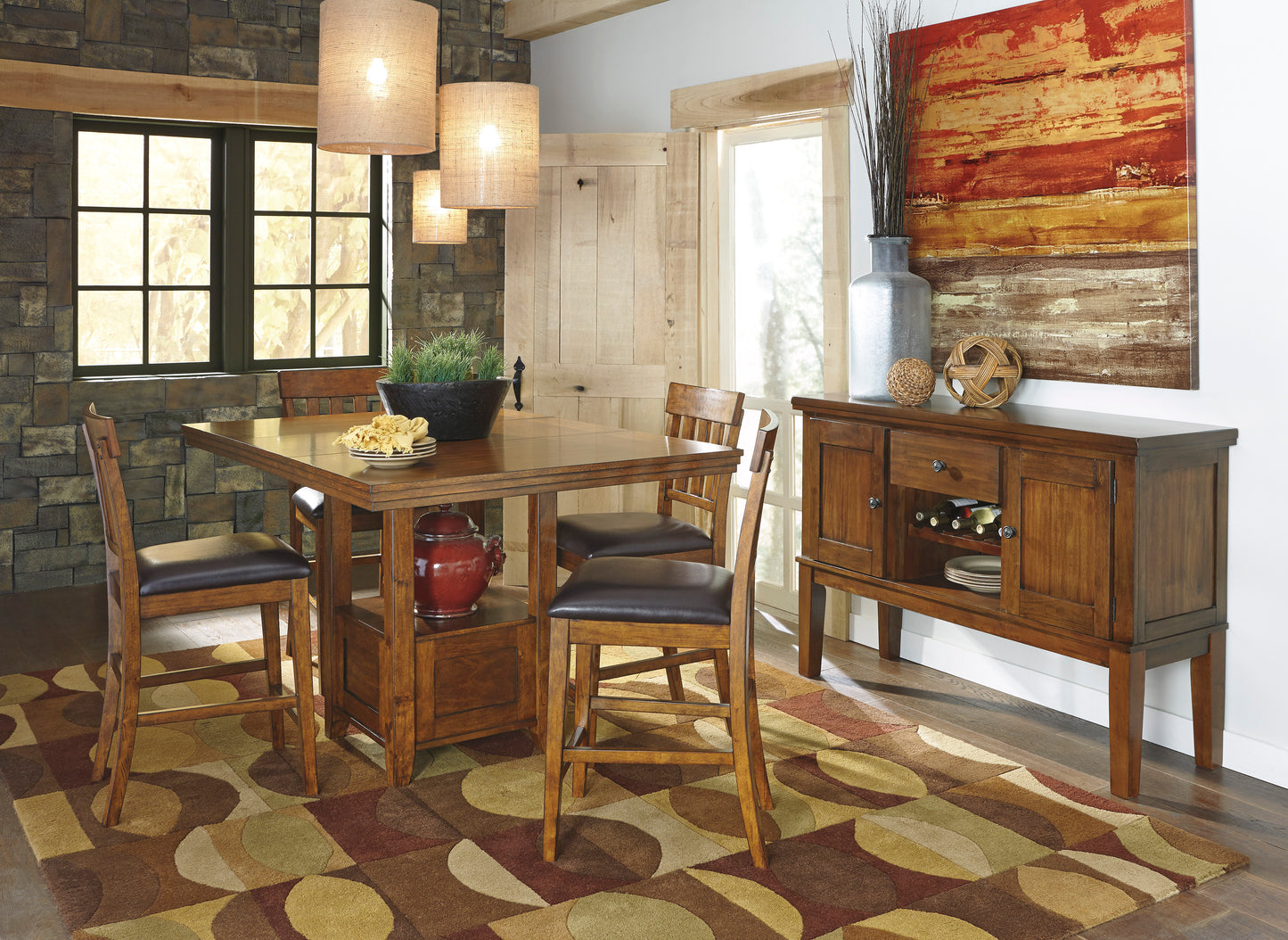 Ralene - 5 Piece Pub Dining Table Set - D594 - Ashley Furniture