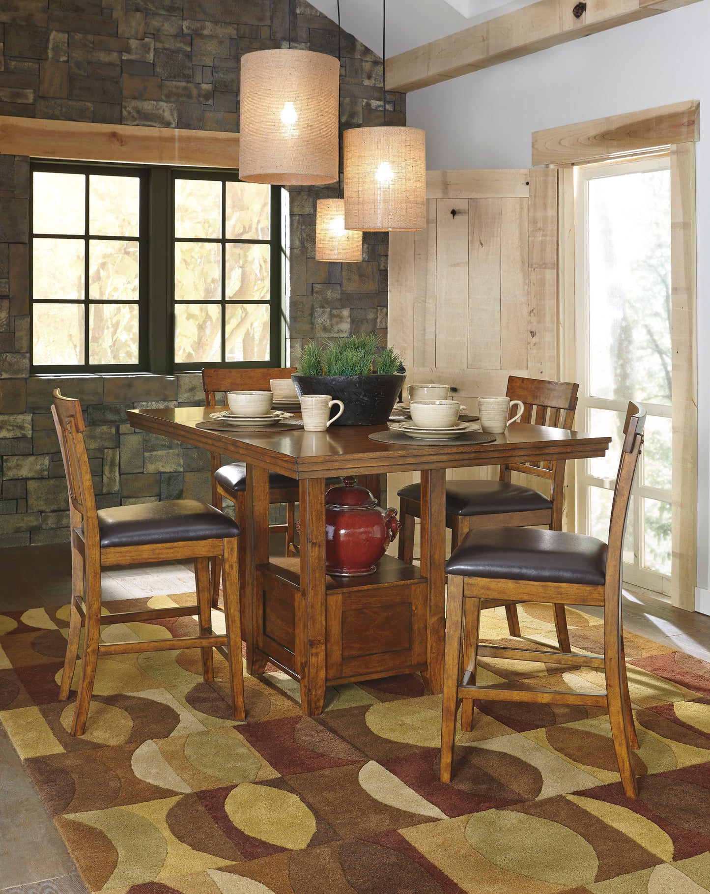 Ralene - 5 Piece Pub Dining Table Set - D594 - Ashley Furniture