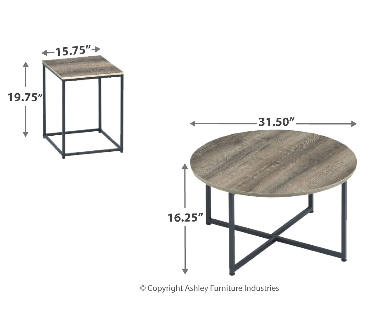 Wadeworth - Coffee Table Set - T103-213 - Ashley Furniture