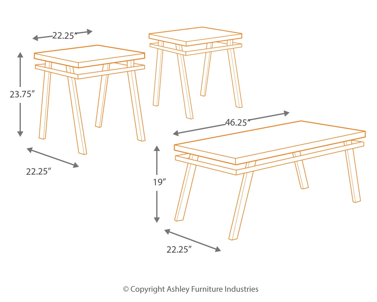 Paintsville - Coffee Table Set - T126-13 - Ashley Furniture