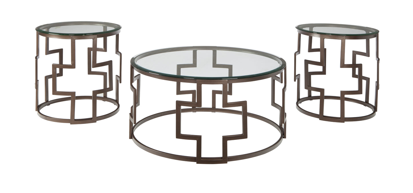 Frostine - 3 Piece Table Set - Contemporary - T138 - Ashley Furniture Signature Design