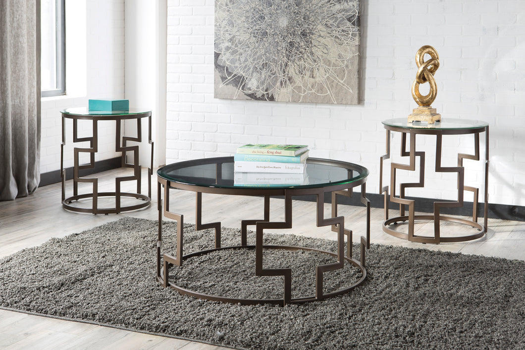 Frostine - 3 Piece Table Set - Contemporary - T138 - Ashley Furniture Signature Design