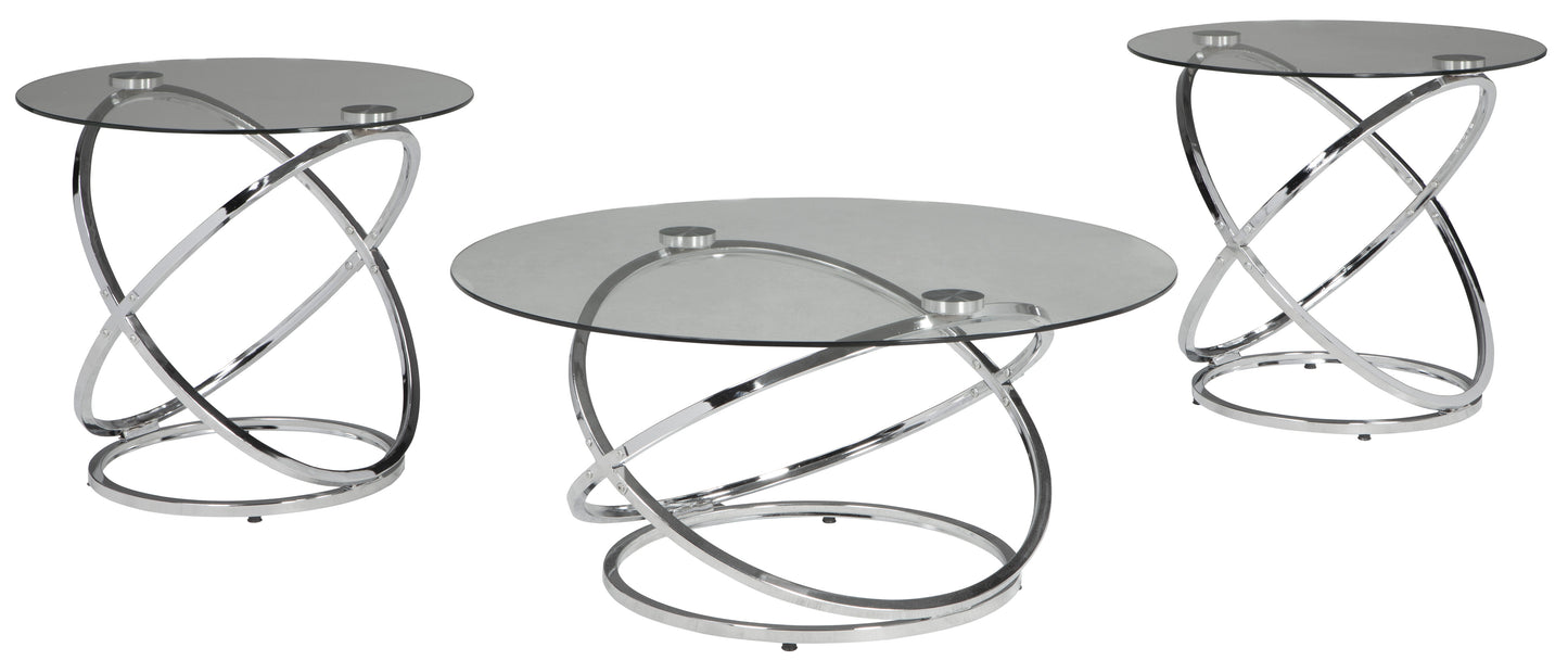 Hollynyx - 3 Piece Coffee Table Set - Contemporary - T270 - Ashley Furniture Signature Design